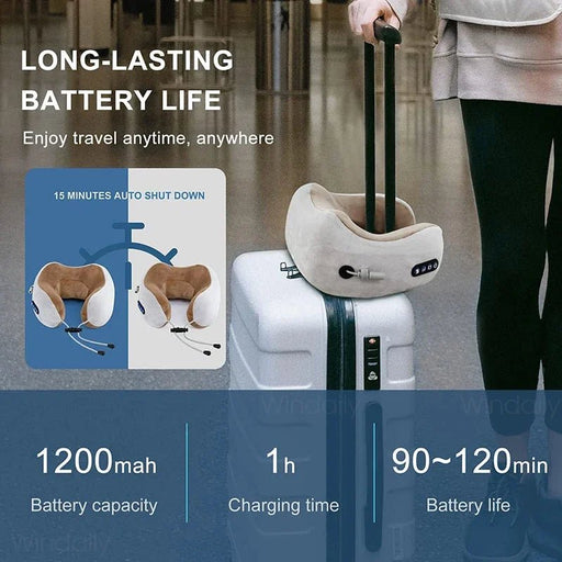 Relieve your neck and shoulder tension anytime, anywhere with Danoz Direct Neck Massager. Its U - shaped pillow design - danozdirect