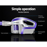 Revolutionize your cleaning routine with Danoz Direct - Devanti Handheld Vacuum Cleaner! Cordless vacuum boasts 150W of suction power - danozdirect