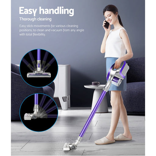 Revolutionize your cleaning routine with Danoz Direct - Devanti Handheld Vacuum Cleaner! Cordless vacuum boasts 150W of suction power - danozdirect