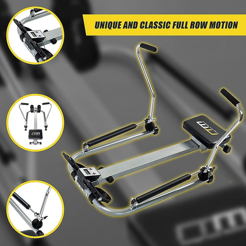 Rowing Machine Rower Exercise Fitness Gym - danozdirect