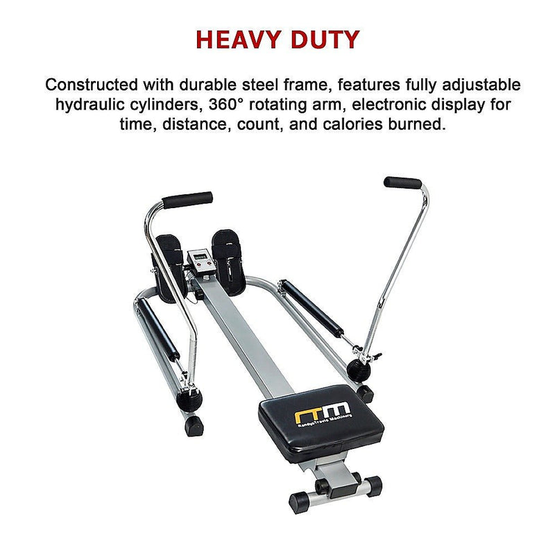 Rowing Machine Rower Exercise Fitness Gym - danozdirect