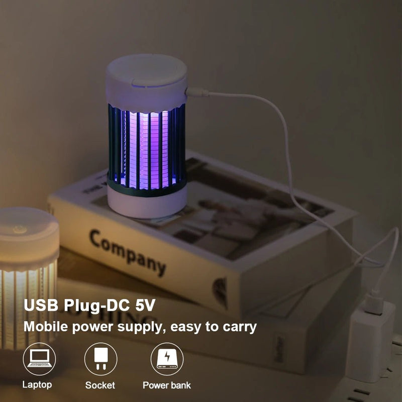 Say goodbye to pesky bugs with Danoz USB Electric Shock Mosquito Killer Lamp! This clever device uses UV light to attract and zap mosquitoes, moths, wasps and more. Buy 1 Get 1 Free! - danozdirect