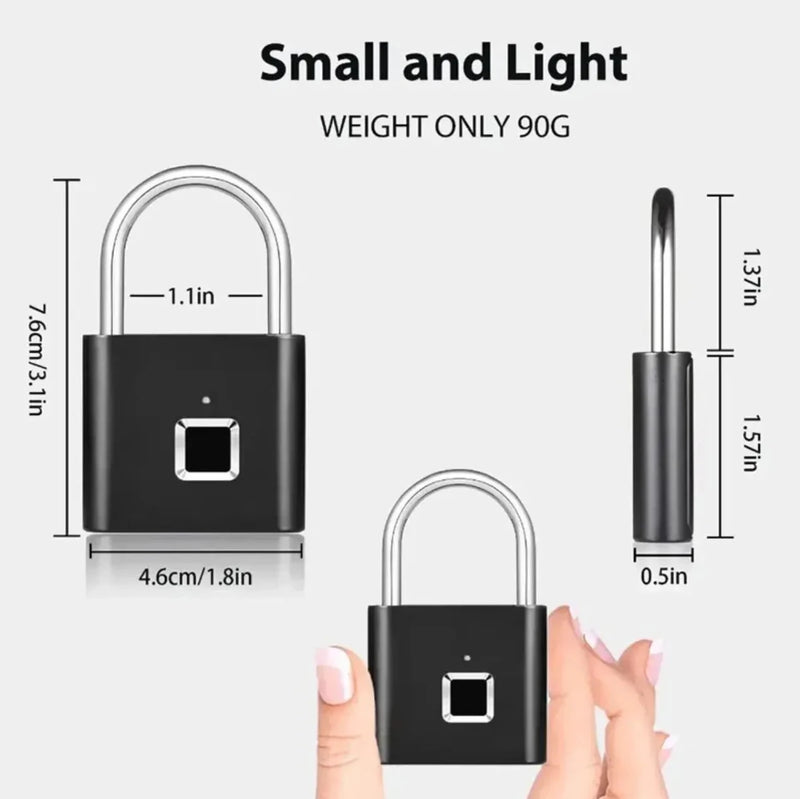 Secure your belongings with Danoz Direct Fingerprint Lock! No need to worry about losing keys or forgetting combinations - danozdirect