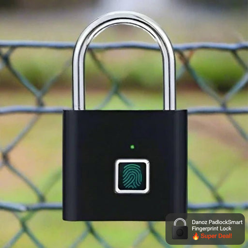 Secure your belongings with Danoz Direct Fingerprint Lock! No need to worry about losing keys or forgetting combinations - danozdirect