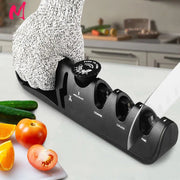 Sharpen any knife or scissors to perfection with Danoz Direct Knife Sharpener. With its 4 - stage system and angle adjustability - danozdirect