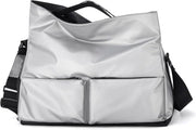 Silver Large Capacity Waterproof Tote Bag - Convertible Crossbody Messenger for Gym, Travel & Work - danozdirect