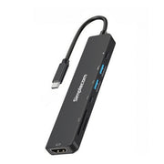 Simplecom CH547 USB - C 7 - in - 1 Multiport Adapter USB Hub HDMI Card Reader PD - danozdirect