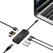 Simplecom CHT580 USB - C SuperSpeed 8 - in - 1 Multiport Hub Adapter HDMI 2.0 Docking Station - danozdirect