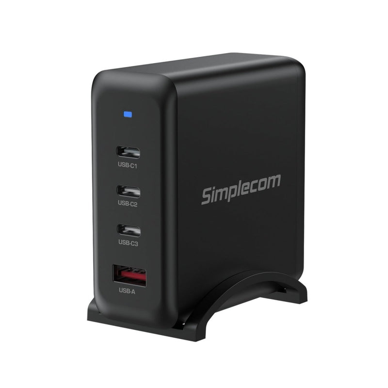 Simplecom CU400 4 - Port PD 100W GaN Fast Charger 3xUSB - C + USB - A for Phone Tablet Laptop - danozdirect