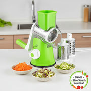 Simplify meal prep with Danoz Kitchen Manual Rotary Grater. This versatile tool effortlessly slices, grates, and chops vegetables, potatoes, and more - danozdirect