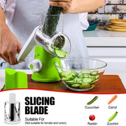 Simplify meal prep with Danoz Kitchen Manual Rotary Grater. This versatile tool effortlessly slices, grates, and chops vegetables, potatoes, and more - danozdirect