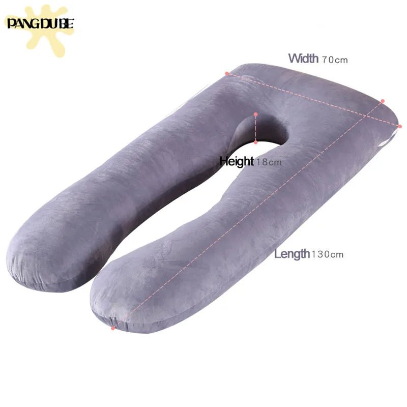 Sleep comfortably and support your growing belly with Danoz Direct's PANGDUBE Pregnancy and nursing Pillow - danozdirect