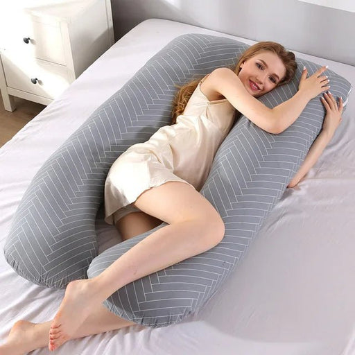 Sleep comfortably and support your growing belly with Danoz Direct's PANGDUBE Pregnancy and nursing Pillow - danozdirect