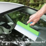 Sparkling windows without the squeaky frustration? This 12 - inch silicone squeegee kit is your new best friend! Glide it across glass, mirrors, and shower doors to banish streaks and water spots in seconds - danozdirect