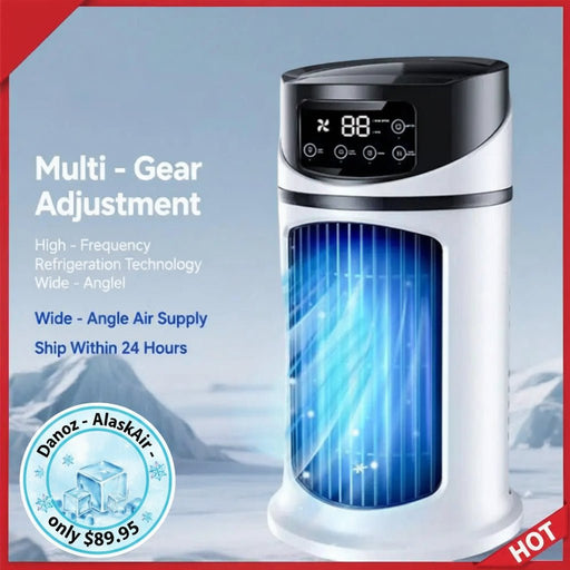 Danoz AlaskAir USB Portable Air Conditioner - Quiet Desk Fan for Ultimate Cooling - danozdirect