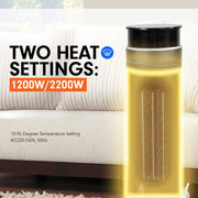 Stay warm and cozy all winter long with Danoz Direct - Pronti Electric Tower Heater. Its 2000W ceramic heating element provides efficient warmth - danozdirect