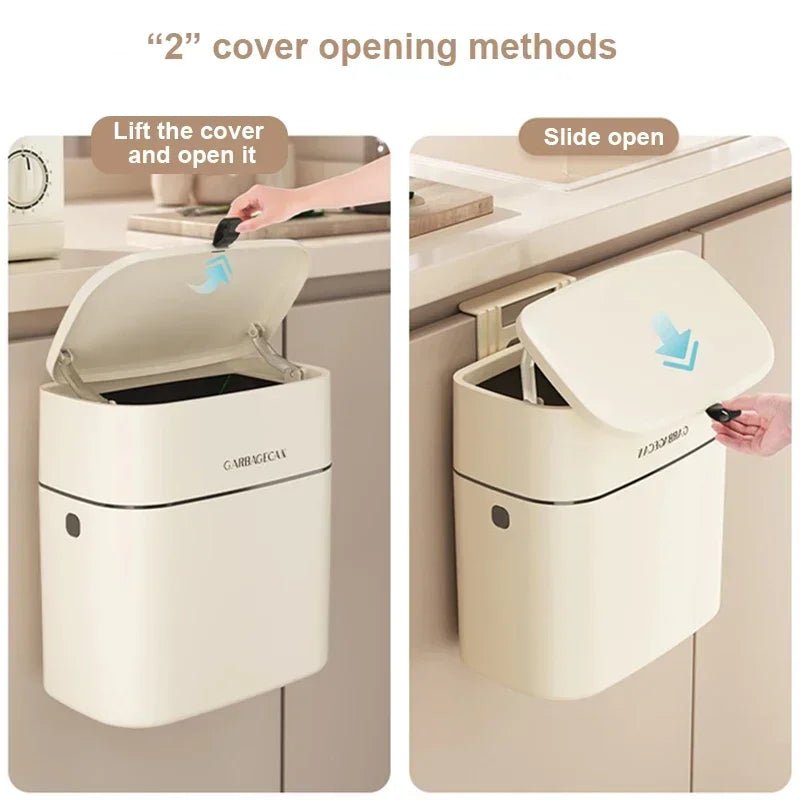 Streamline your kitchen with the Danoz Wall Mounted Hanging garbage Bin. or Easily attachable to cabinet doors or on countertops - danozdirect