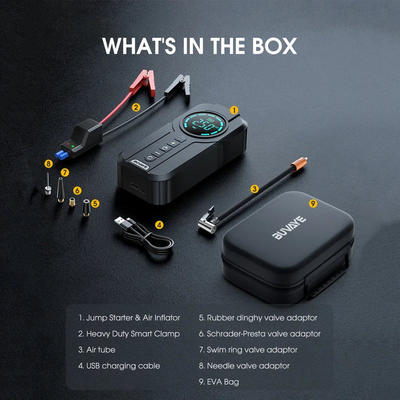 Take charge with the Exclusive Danoz Car Mighty Jump/Pump Starter and Air Pump! Never get stranded with a dead battery or flat tire again! + Charge any other Device! - danozdirect