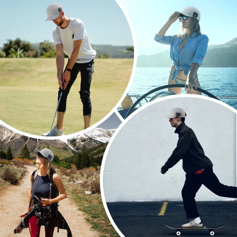 The ultimate combination of music and style with Danoz Direct - Musical Hat! This innovative Bluetooth hat doubles as a speaker and headphones - danozdirect