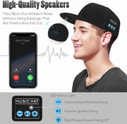 The ultimate combination of music and style with Danoz Direct - Musical Hat! This innovative Bluetooth hat doubles as a speaker and headphones - danozdirect