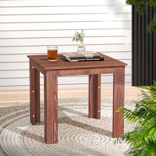 Top outdoor living experience with Gardeon Coffee Side Table. Sturdy wooden construction, versatile piece is perfect for gardening - danozdirect