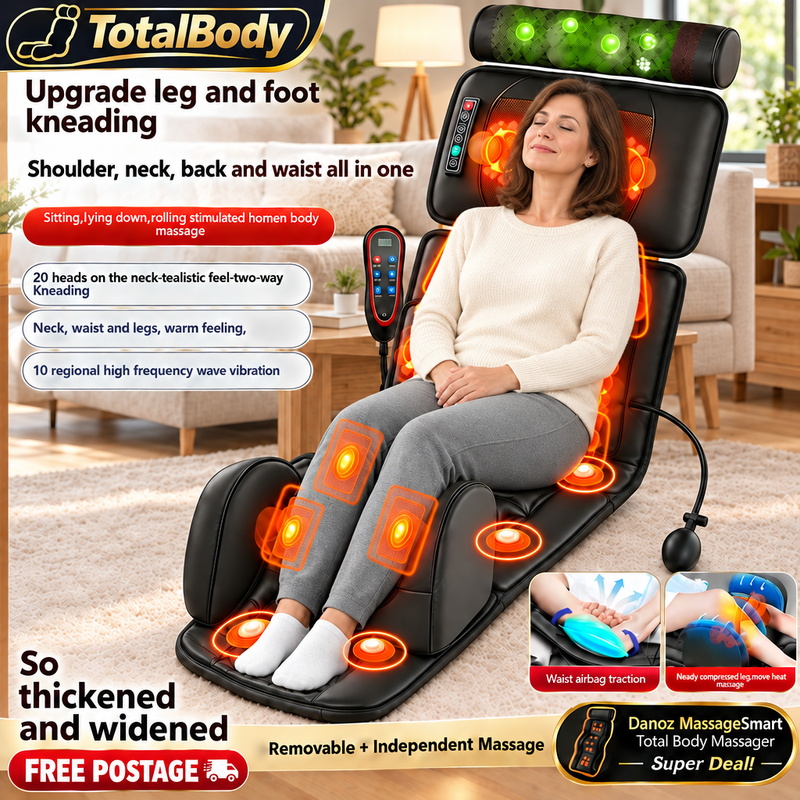 TotalBody massager with a middle-aged woman seated centrally