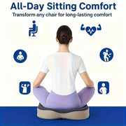 Transform any seat into pure comfort with Danoz ComfySeat Memory Foam Seat Cushion. Featuring innovative 3D ergonomic support and a clever centre groove design - Buy 1 Get 1 Free! - danozdirect