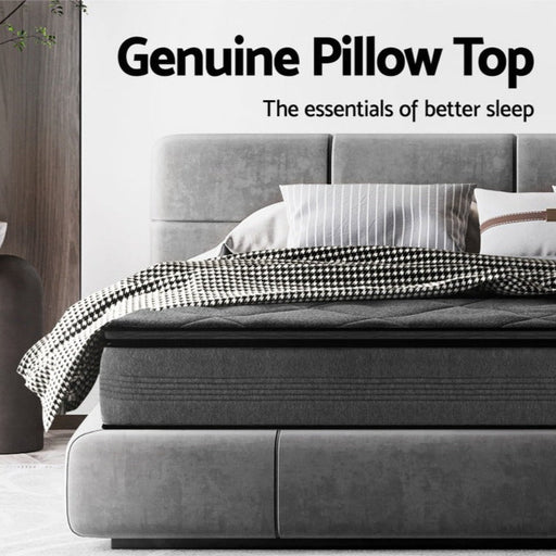 Transform your bedroom into a luxurious oasis with Danoz Direct Giselle Bedding 18cm Mattress Pillow Top Queen - danozdirect