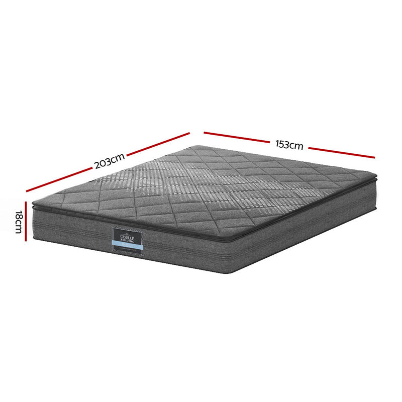 Transform your bedroom into a luxurious oasis with Danoz Direct Giselle Bedding 18cm Mattress Pillow Top Queen - danozdirect