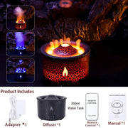 Transform your home into a soothing oasis with the Danoz Direct Exclusive Volcano Fire Flame Air Humidifier! - danozdirect