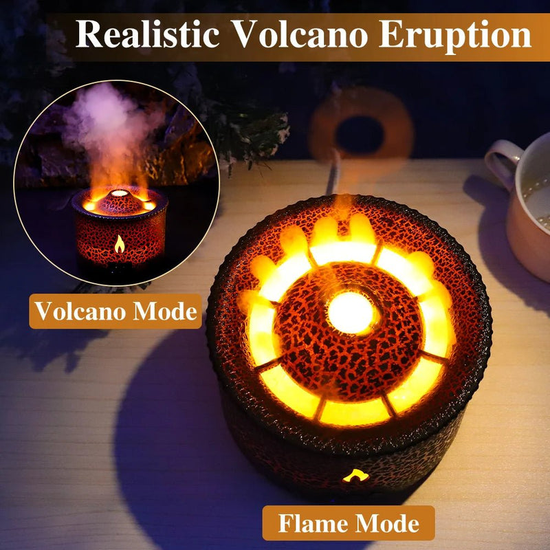 Transform your home into a soothing oasis with the Danoz Direct Exclusive Volcano Fire Flame Air Humidifier! - danozdirect