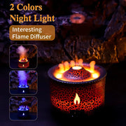 Transform your home into a soothing oasis with the Danoz Direct Exclusive Volcano Fire Flame Air Humidifier! - danozdirect