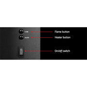 Transform your space with our Danoz Direct - Devanti Electric Fireplace Fire Heater 2000W! - danozdirect