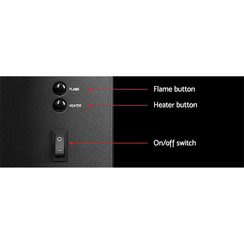 Transform your space with our Danoz Direct - Devanti Electric Fireplace Fire Heater 2000W! - danozdirect