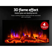 Transform your space with our Danoz Direct - Devanti Electric Fireplace Fire Heater 2000W! - danozdirect