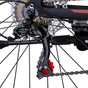 Trinx MTB Mens Mountain Bike 26 inch Shimano Gear 21 - Speed [Colour: Matt Black White/Red] [Size Of Frame: 21 inches] - danozdirect