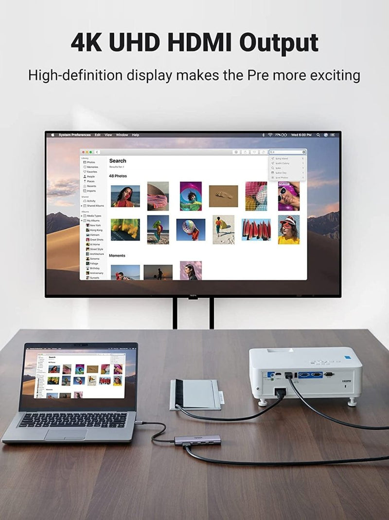 UGREEN 60383 Premium 6 - in - 1 USB - C Hub - danozdirect