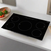 Ultimate cooking with Danoz Direct - Devanti Induction Cooktop 90cm Electric Cooker. This high - tech cooker utilizes induction technology - danozdirect