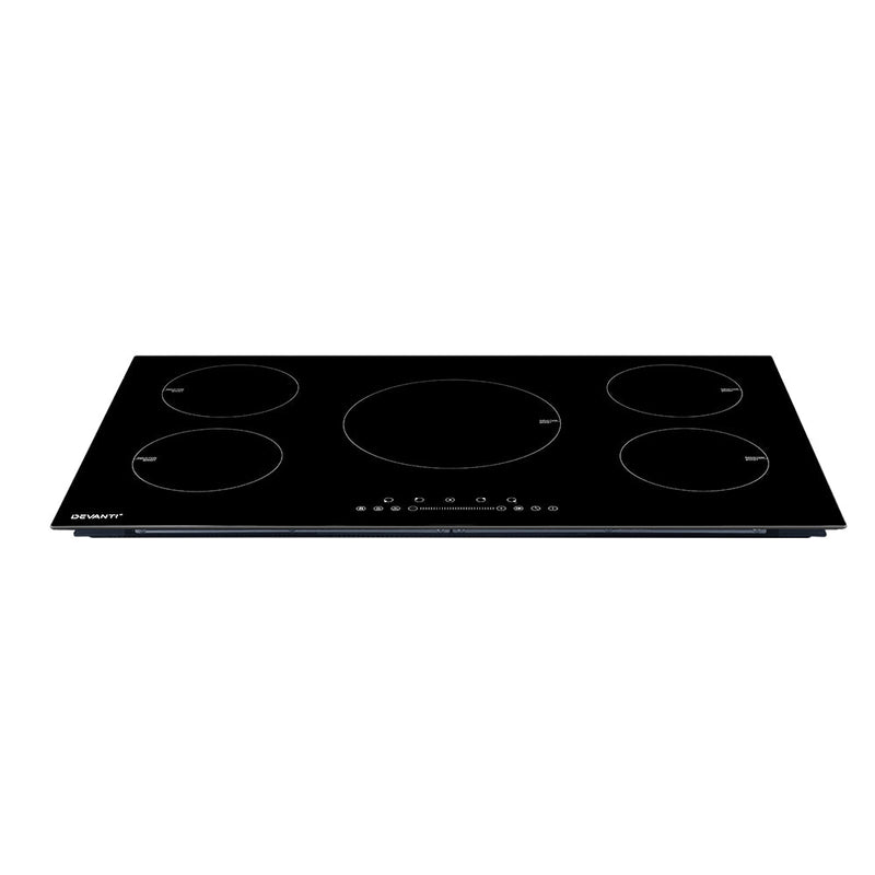 Ultimate cooking with Danoz Direct - Devanti Induction Cooktop 90cm Electric Cooker. This high - tech cooker utilizes induction technology - danozdirect