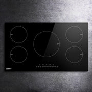Ultimate cooking with Danoz Direct - Devanti Induction Cooktop 90cm Electric Cooker. This high - tech cooker utilizes induction technology - danozdirect