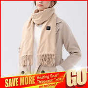 Ultimate warmth with Danoz USB Smart HotScarf, a versatile heating scarf designed for both women and men. - danozdirect