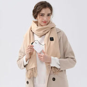 Ultimate warmth with Danoz USB Smart HotScarf, a versatile heating scarf designed for both women and men. - danozdirect
