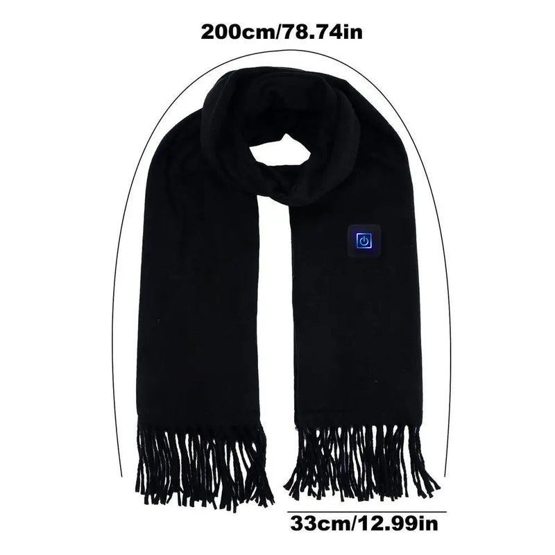 Ultimate warmth with Danoz USB Smart HotScarf, a versatile heating scarf designed for both women and men. - danozdirect
