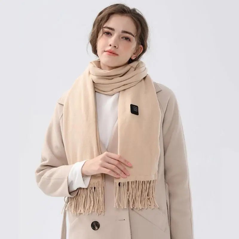 Ultimate warmth with Danoz USB Smart HotScarf, a versatile heating scarf designed for both women and men. - danozdirect