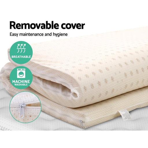 Upgrade your sleeping experience with Danoz Direct - Giselle Bedding Latex Mattress Topper - Queen - danozdirect