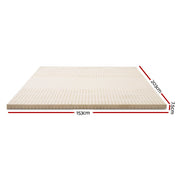 Upgrade your sleeping experience with Danoz Direct - Giselle Bedding Latex Mattress Topper - Queen - danozdirect