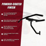 Wall Chin Up Pull Up Bar Punching Bag SpeedBall Station - danozdirect