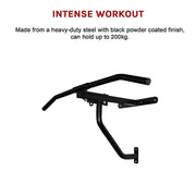 Wall Chin Up Pull Up Bar Punching Bag SpeedBall Station - danozdirect