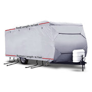 Weisshorn 14 - 16ft Caravan Cover Campervan 4 Layer UV Water Resistant - danozdirect