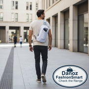 White Lightweight Crossbody Sling Bag - Versatile Chest Daypack for Hiking, Travel & Daily Use - danozdirect